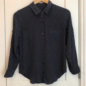 Silk Polka Dot Blouse Broadway & Broome
